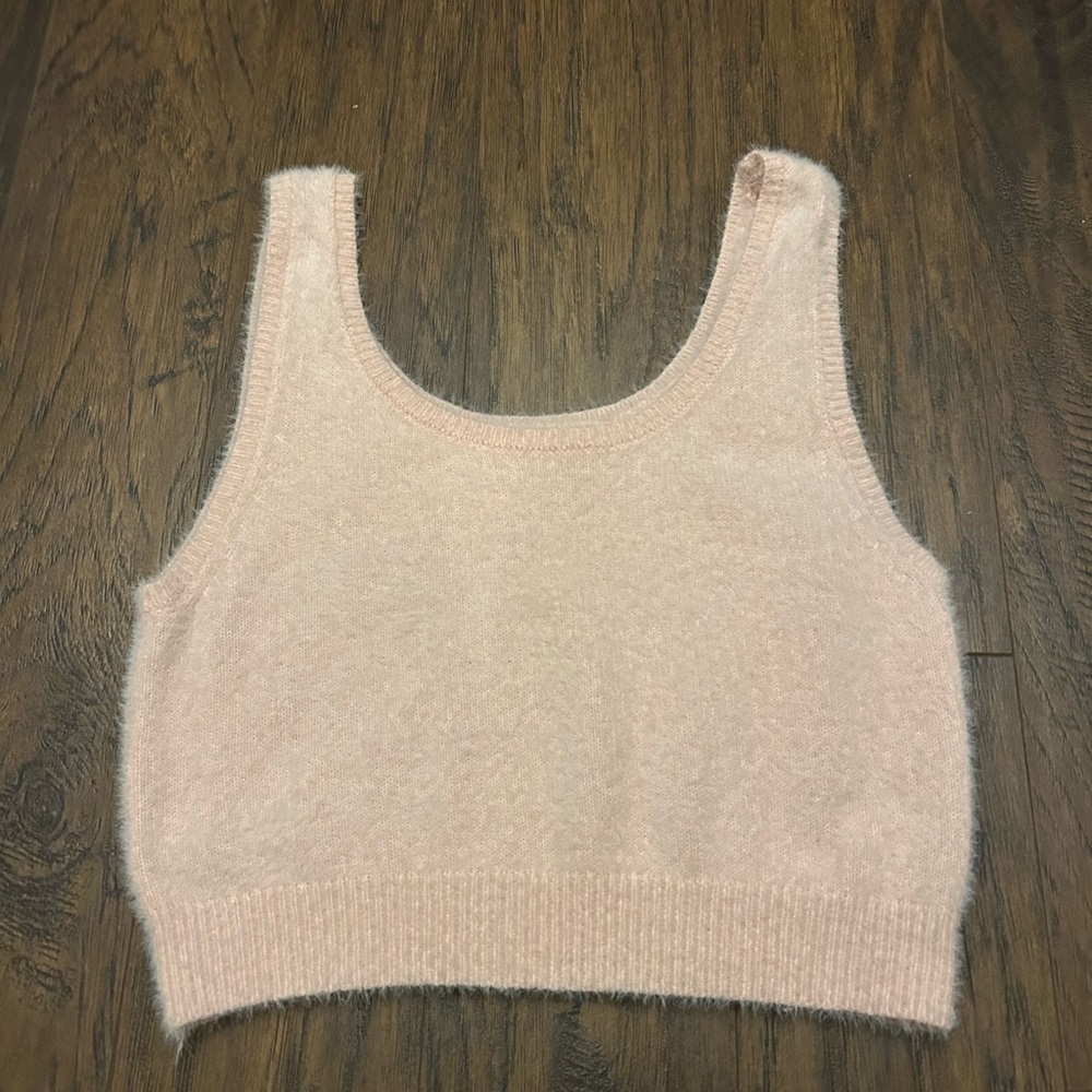 Hazel Moon Pink Knit Fuzzy Sweater by Hazel Moon Size Small